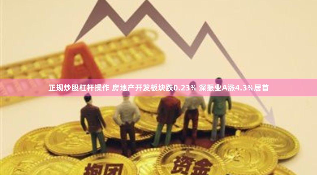 正规炒股杠杆操作 房地产开发板块跌0.23% 深振业A涨4.3%居首