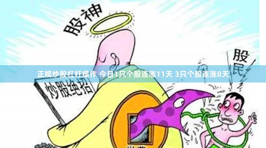 正规炒股杠杆操作 今日1只个股连涨11天 3只个股连涨8天